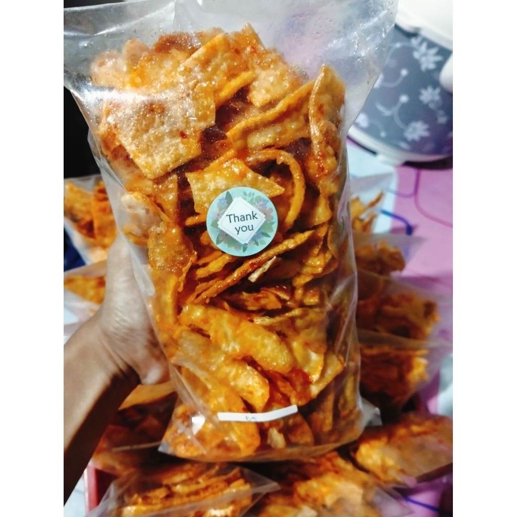 

Keripik pedas manis ukuran 100g