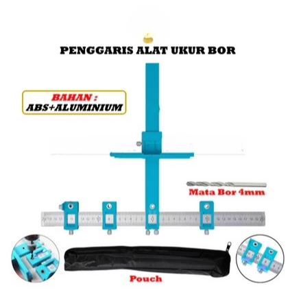 

Penggaris Alat Pengukur Bor Pertukangan Penggaris Perkakas Kayu Tukang Furniture