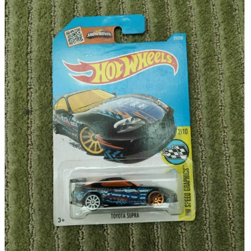 hot wheels 2015 Toyota Supra nitto hitam biru black blue langka bkn gr fast merah furious