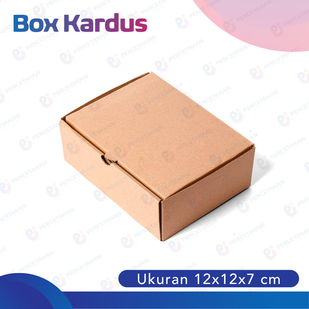 

Kardus Corrugated 12x12x7 CM | Die Cut | Kotak Karton | Box Packing Souvenir Pizza