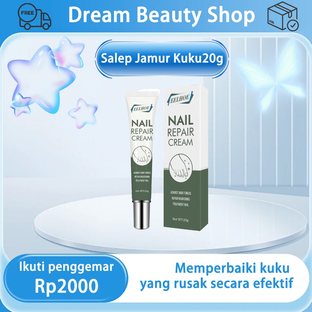 EELHOE Salep Jamur Kuku20g Obat Jamur Kuku Obat Kuku Jamur Dan Rusak Nail Repair Essence Memperbaiki