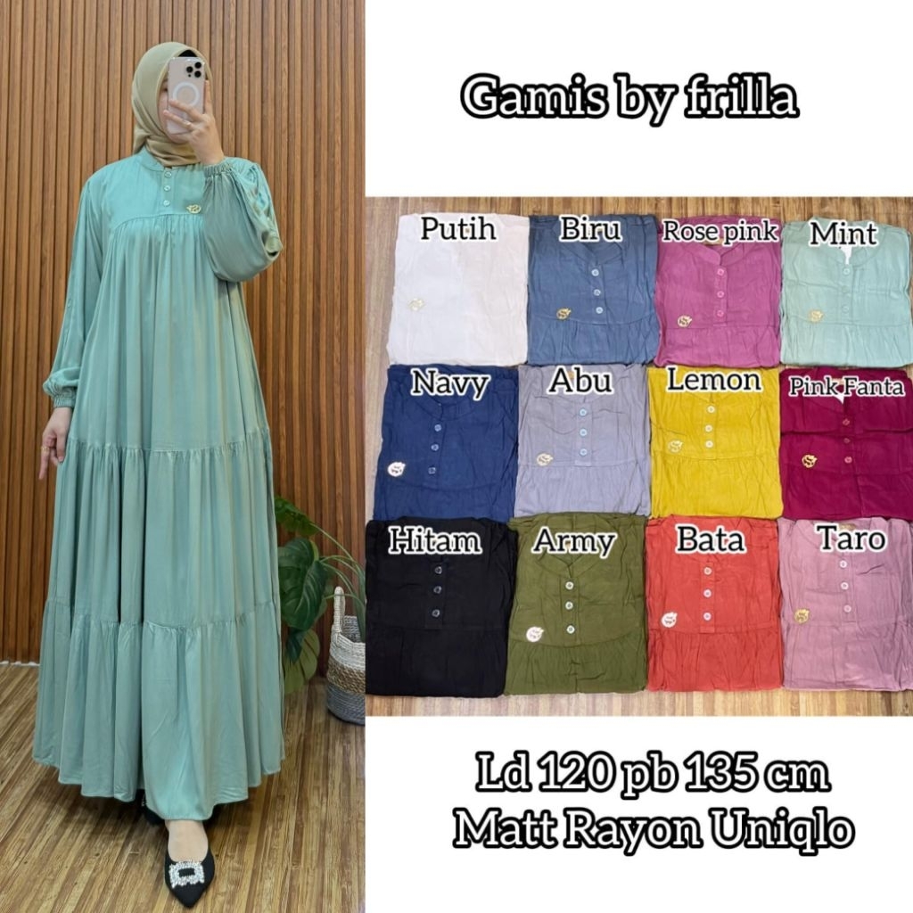 Gamis Jumbo Daily//By Frilla//Liliecollectionmtp