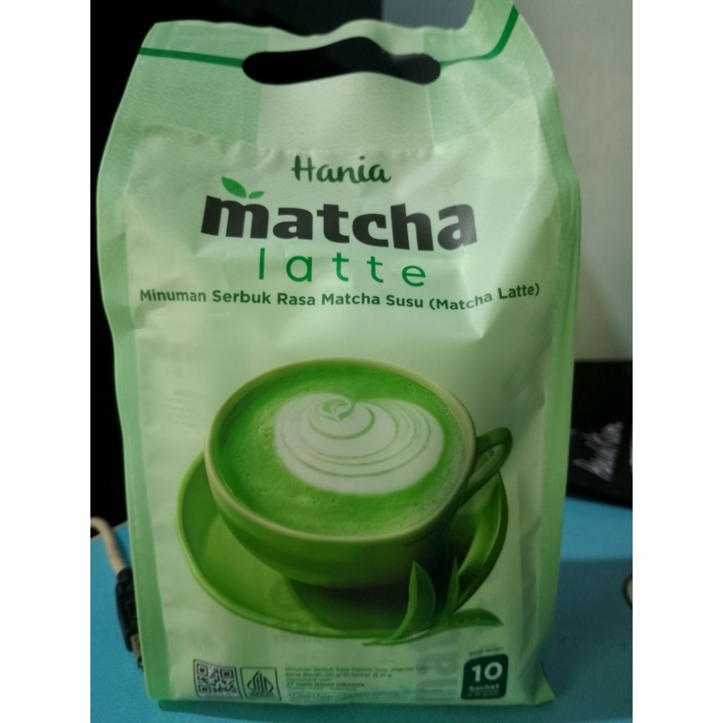 

Hania MATCHA LATTE HNI ialah minum sehat serbu teh susu Matcha.