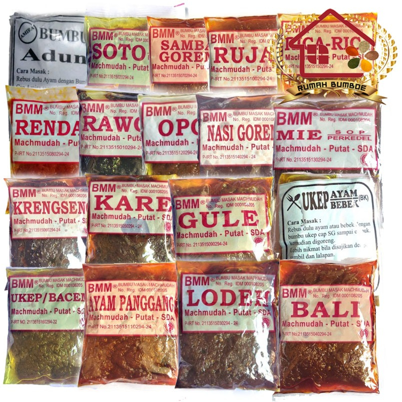 

(1 sachet) KHUSUS GOJEK/ SAME DAY BMM Bumbu Masak Machmudah Bumbu Instant
