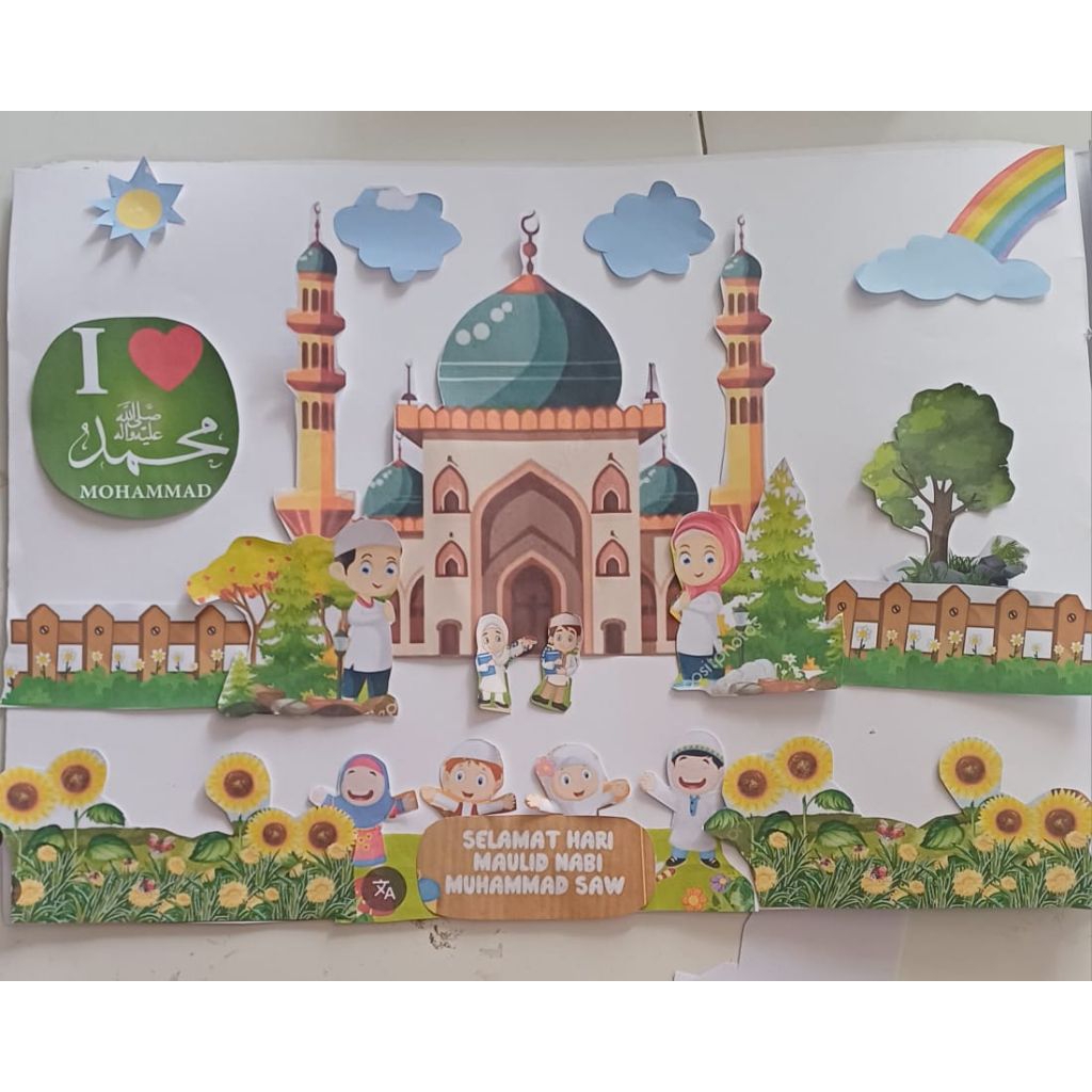 Montase prakarya sekolah all tema ada banyak tema