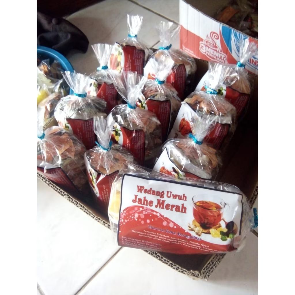 

wedang uwuh komplit gula batu dan jahe merah isi 5pcs