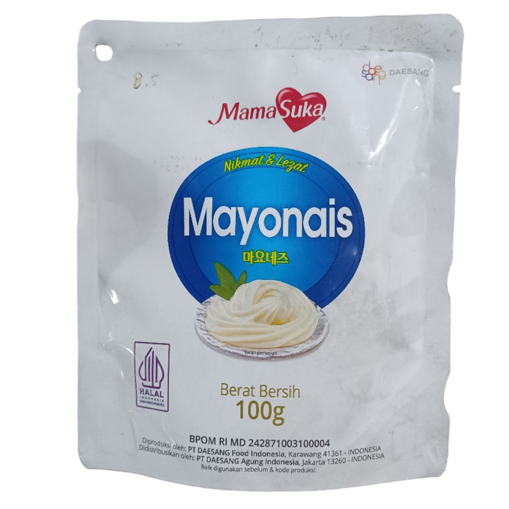 

Mayones Mamasuka Mayonais 100gr Mayo Minyak Kedelai