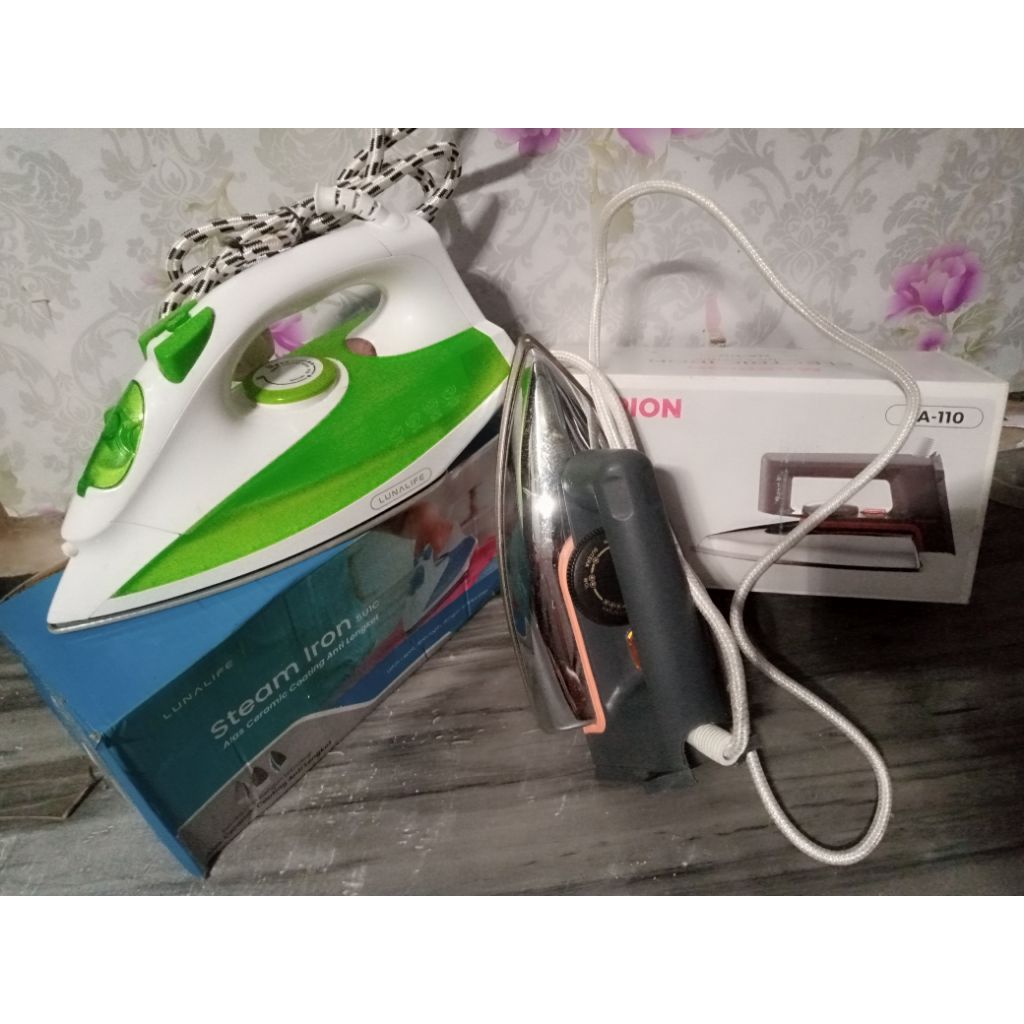 setrika uap&listrik maspion/luna life