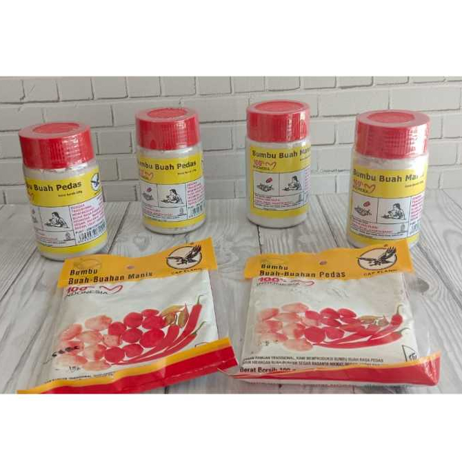 Bumbu Buah - Garam Buah - Pedas Manis Cap Elang 150gr || Bumbu Buah Pedas Manis Cap Elang 100gr