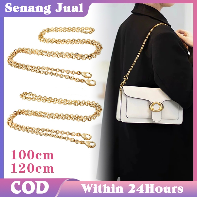 120 Cm Tali Rantai Tas Rose Gold Elegan / Tali Rantai Tas Pendek / Gantungan Tas Rantai