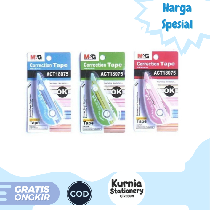 

M&G Correction Tape 6 m x 5 mm / Tip Ex Pita ACT18075