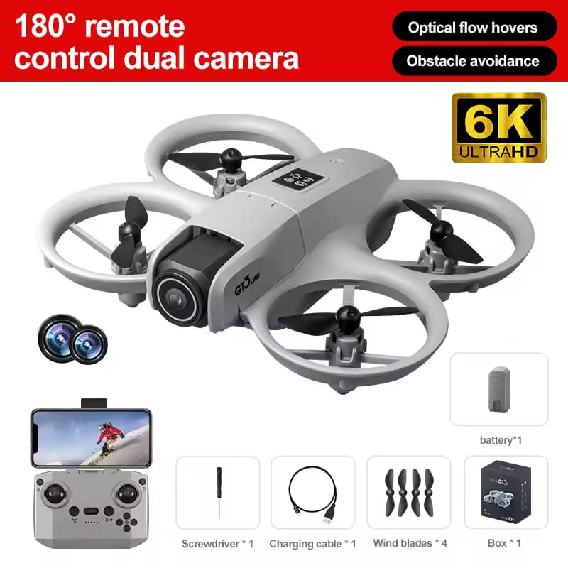 Drone GT3 / i1 PRO FPV Camera 180° HD Sensor Anti Nabrak Drone Toys Hobby Mainan