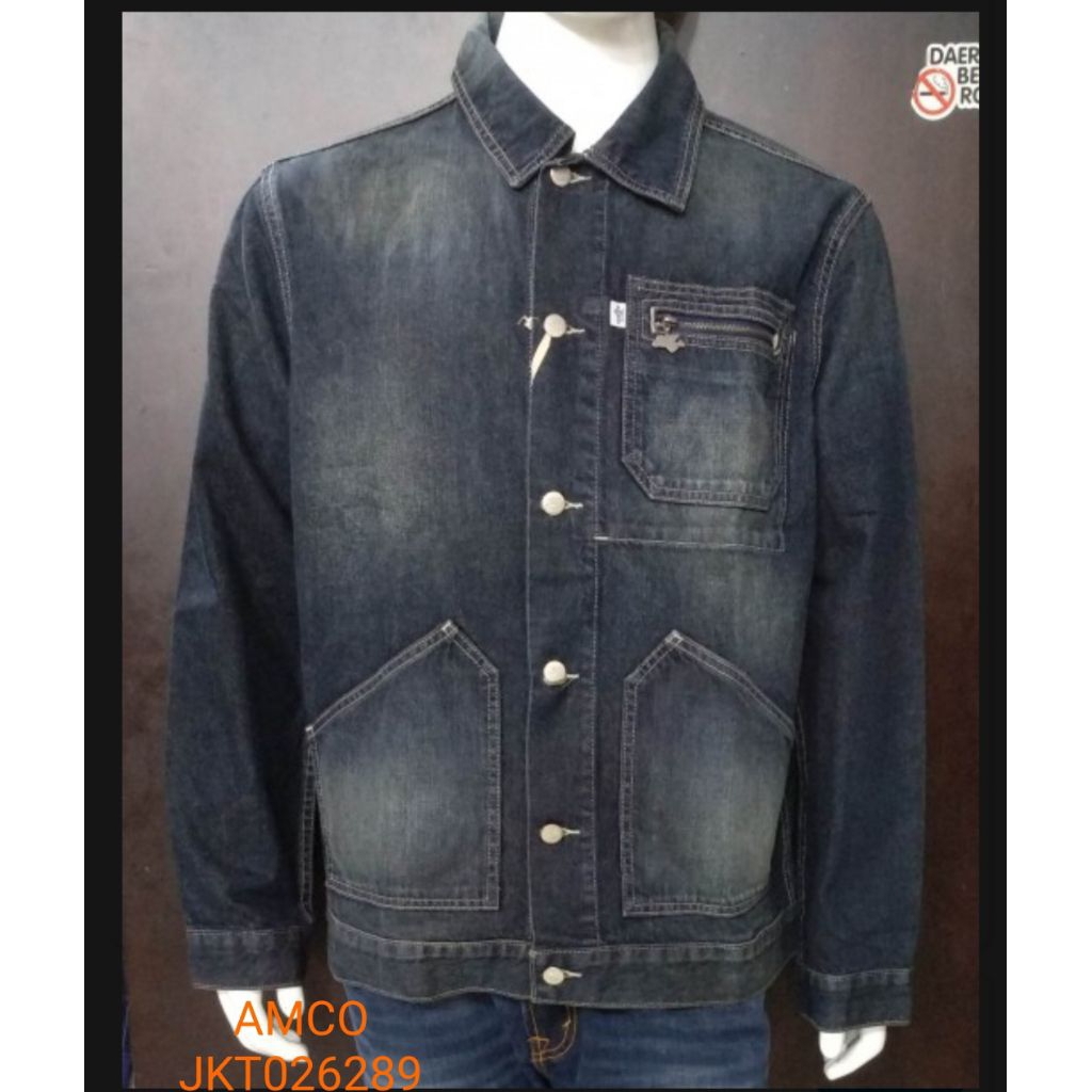 jaket pria bahan jeans brand AMCO