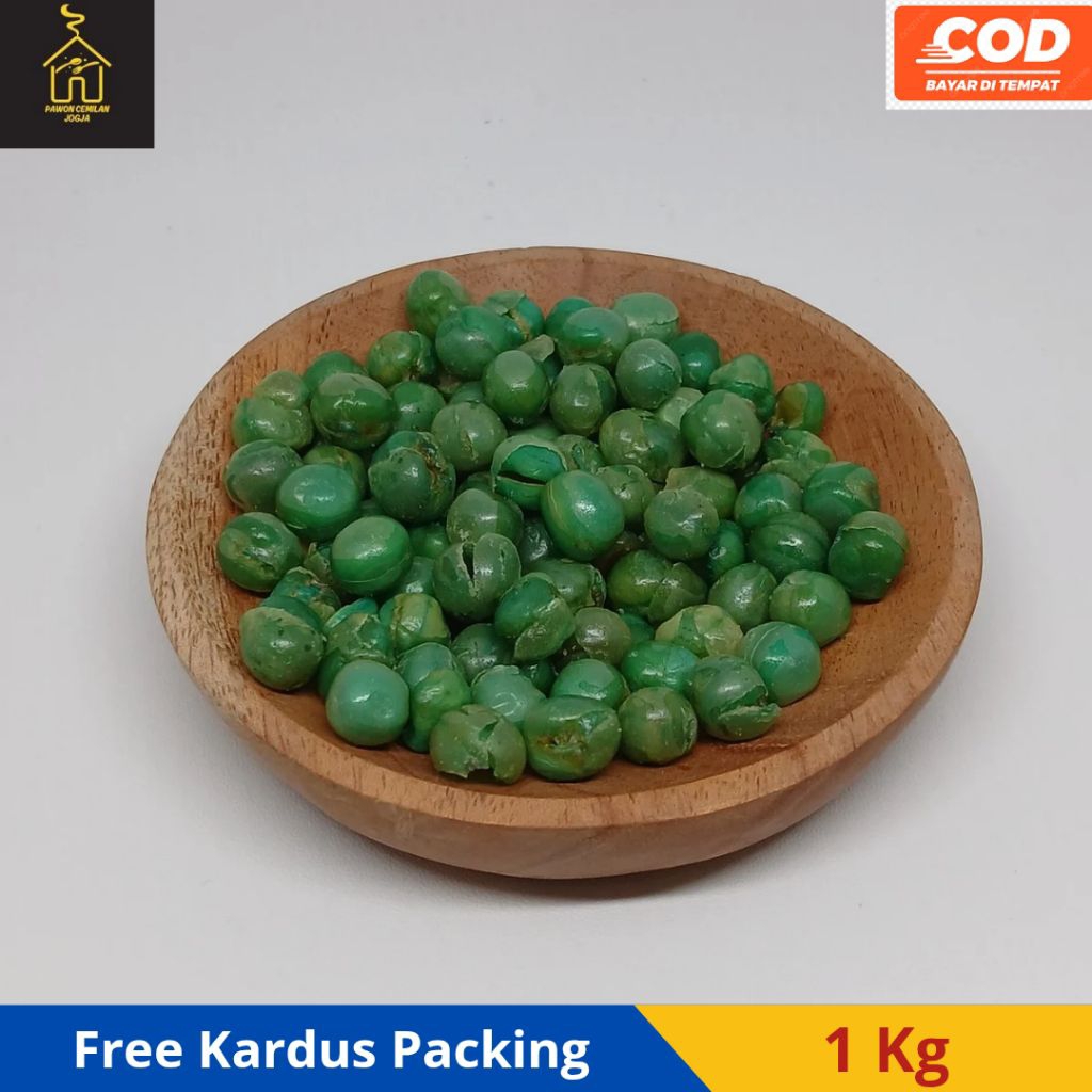 

Kacang Polong 1 kg | Snack Kiloan | Kacang Polong Hijau Ijo | Kacang Polong Ori Tepung | Kacang Bandung Polong (Banpol) | Makanan ringan | Kacang Polong 1 kilogram