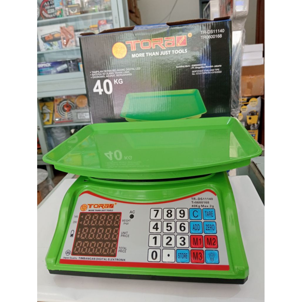 Timbangan buah Tora 40kg pvc
