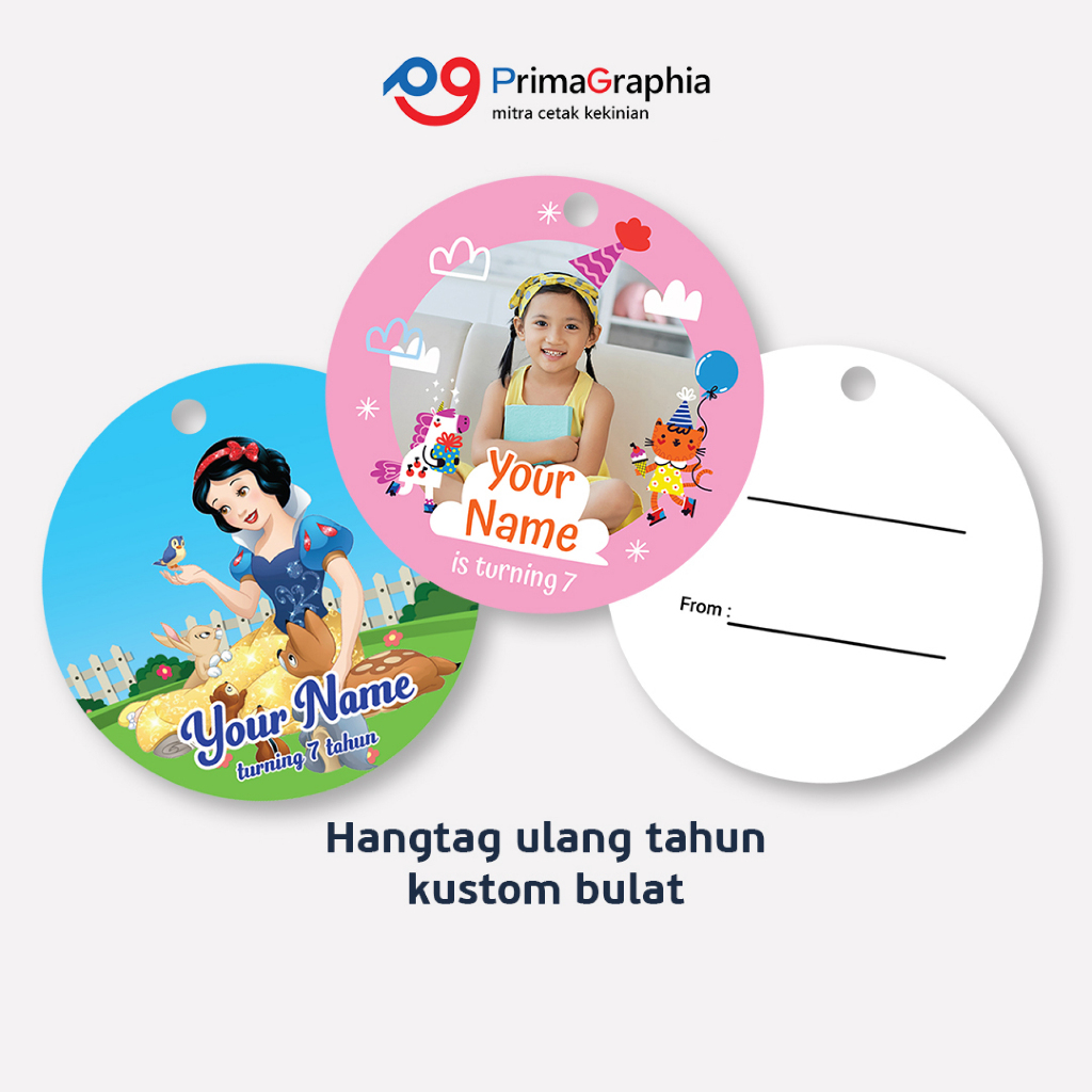 

Cetak Hang Tag Ulang Tahun Bulat 2 Sisi Custom Desain Template