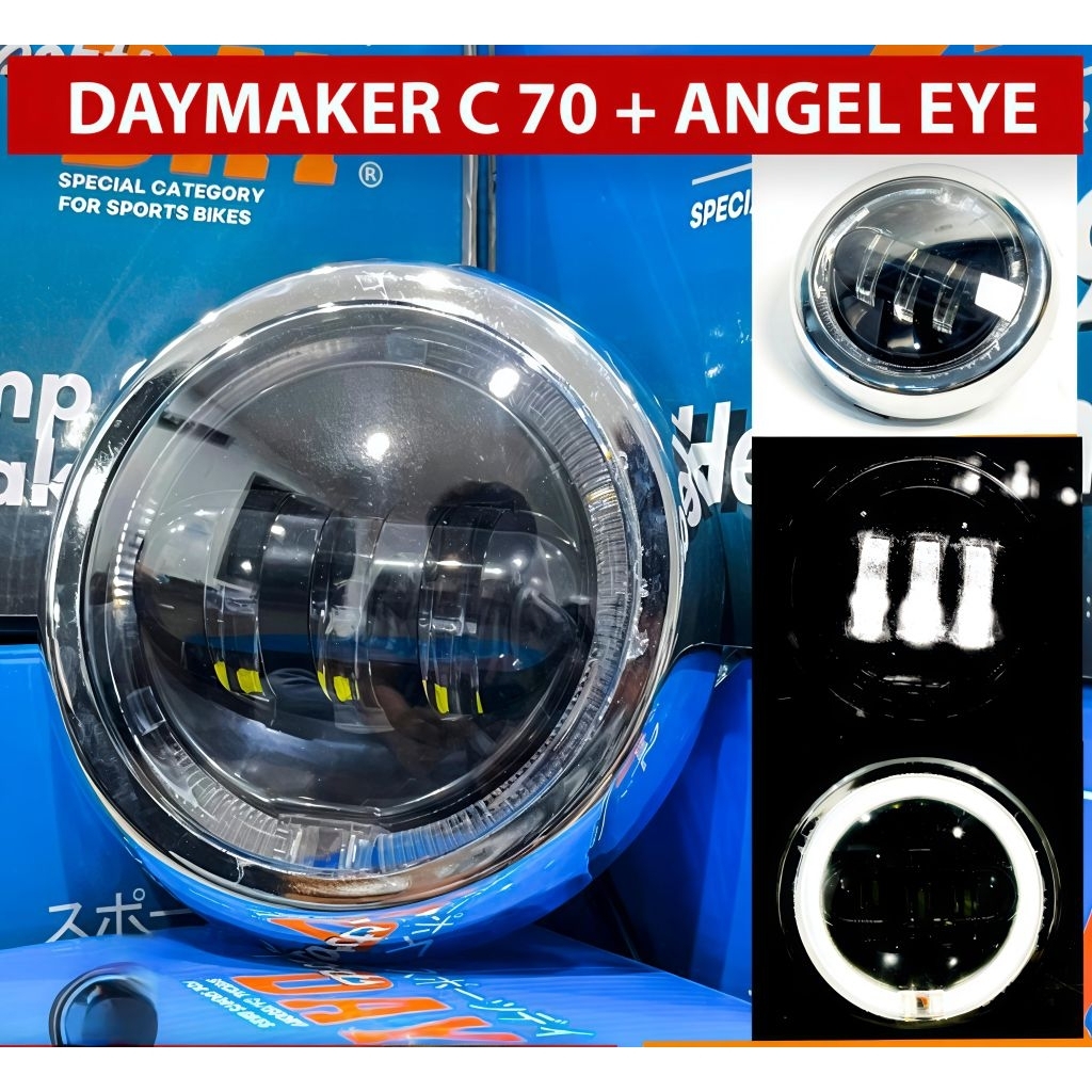 Reflektor C70 Led lampu depan Honda c70