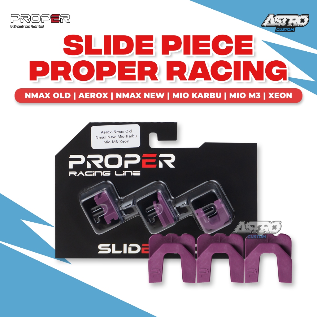 Proper Slide Piece Nmax OLD NEW Aerox 155 Mio M3 Mio Karbu Xeon Slider Karet Tutup Rumah Roller CVT