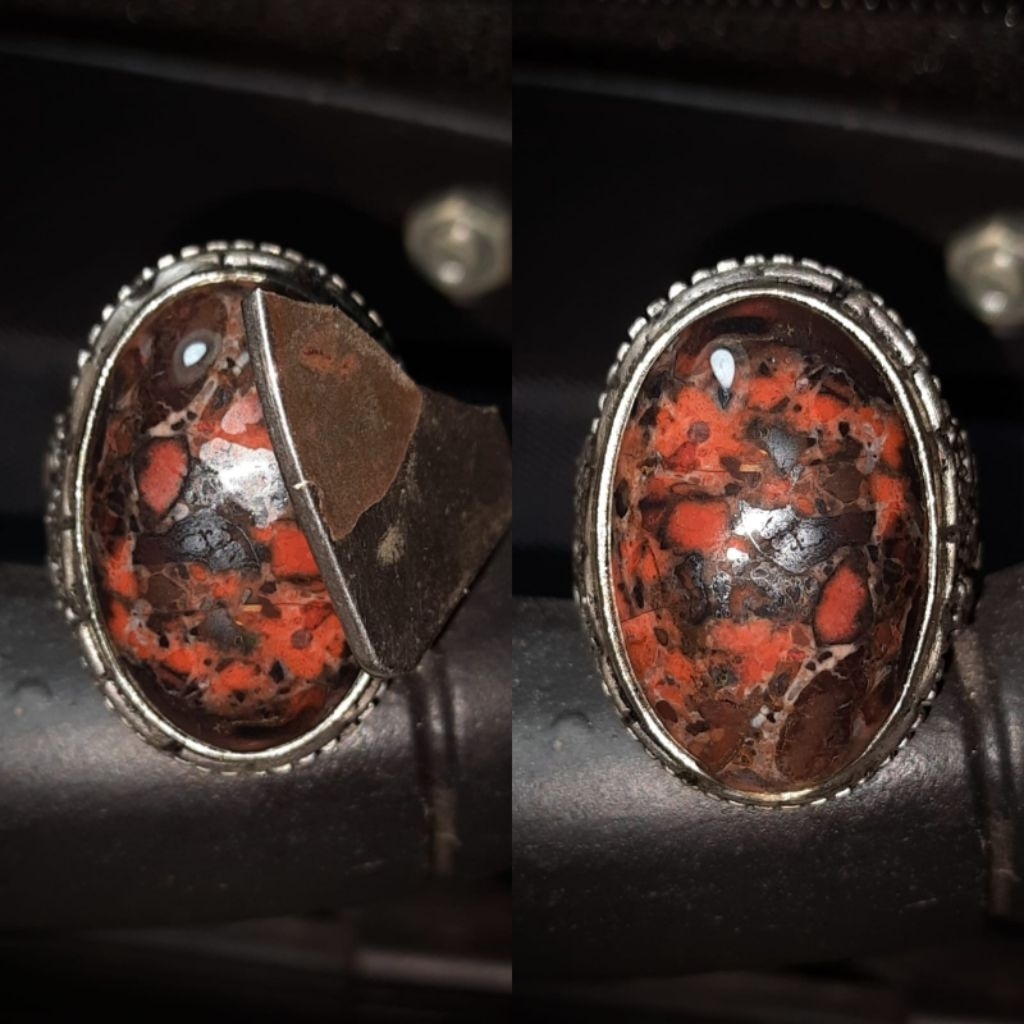 Batu akik ati ayam badar besi lawas