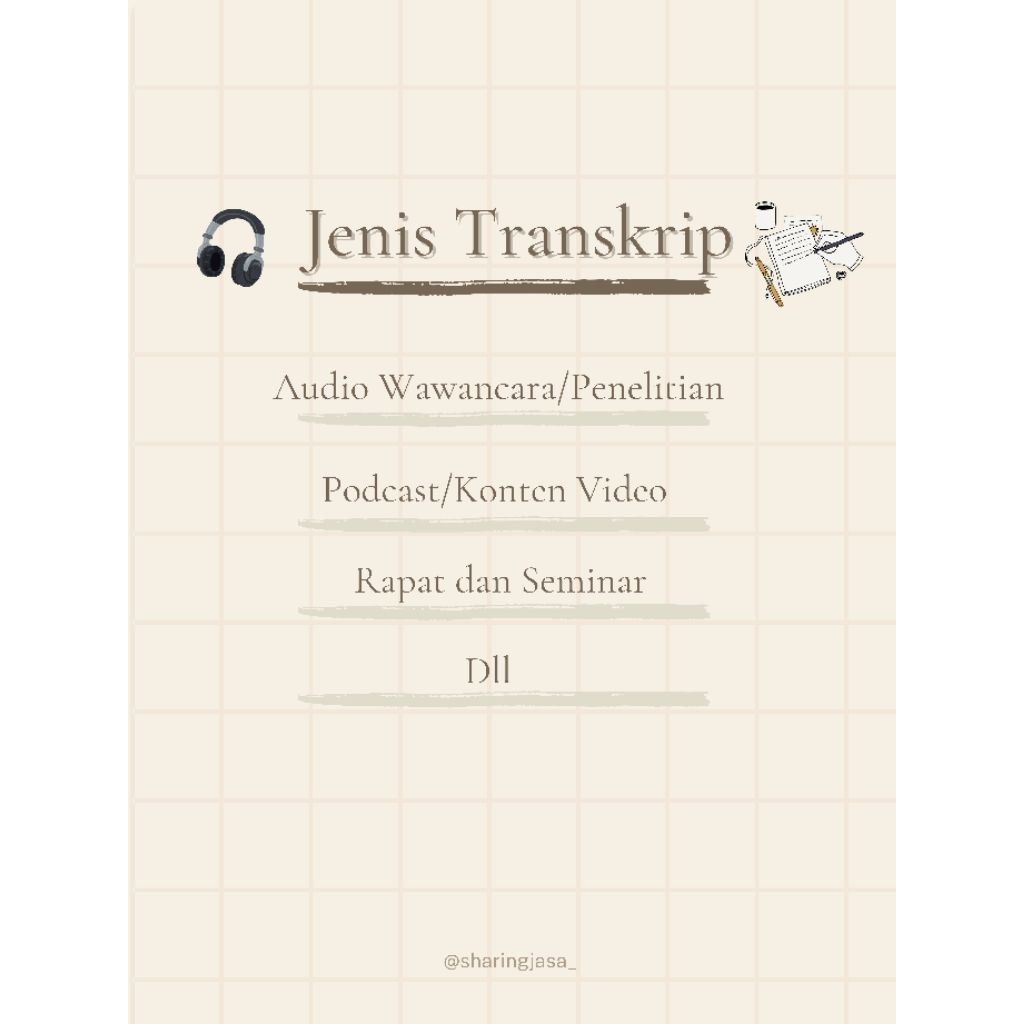 JASA TRANSKRIP AUDIO KE TEKS