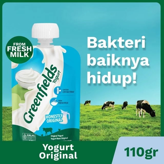 

GREENFIELDS YOGURT POUCH 110GR / FRESH YOGURT
