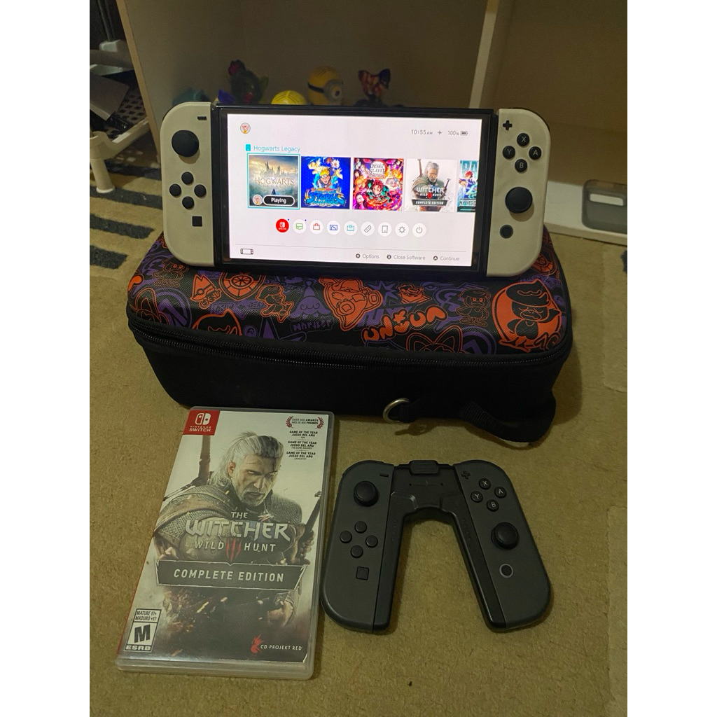 swtich oled bonus joycon dan the witcher 3