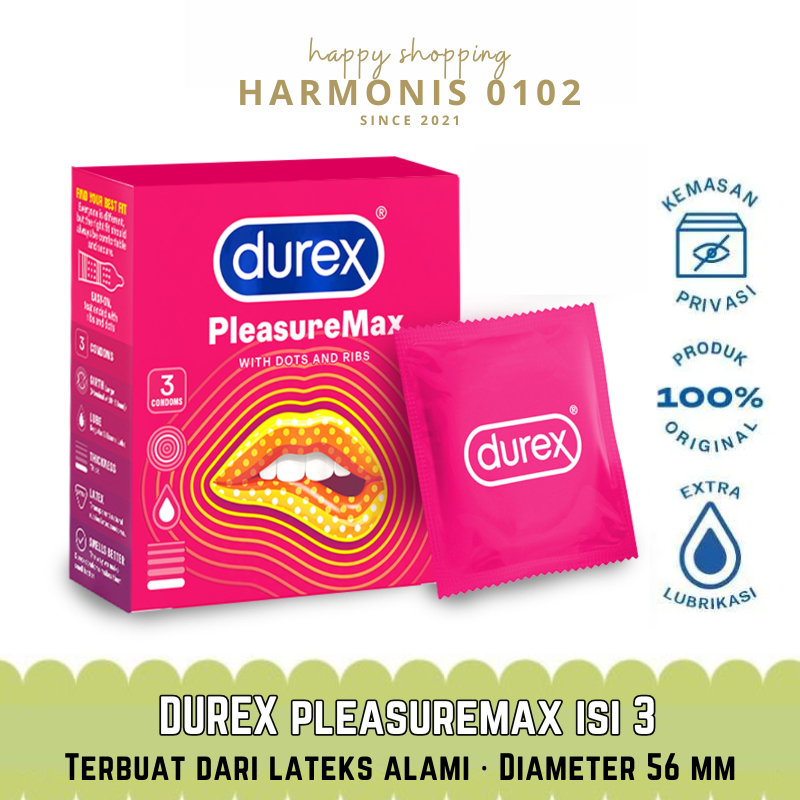 Kondom Gerigi Durex Pleasuremax Isi 3 Sachet Condom Bergerigi Bergrigi Bergigi