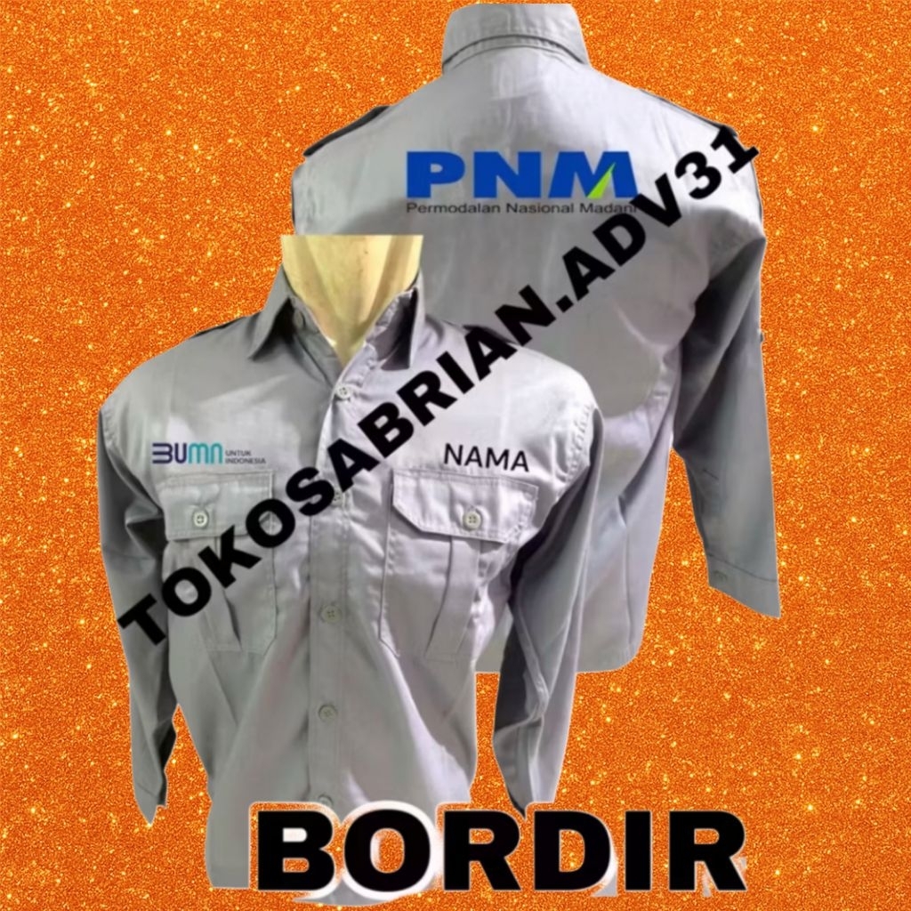 Kemeja BUMN PNM , Seragam PNM , Baju PNM , Kemeja BUMN PNM