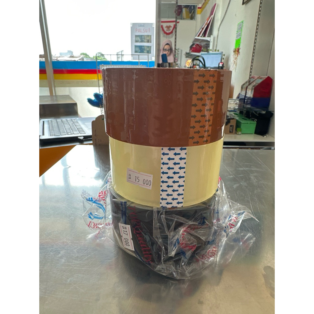 

Lakban Coklat, Hitam, Bening