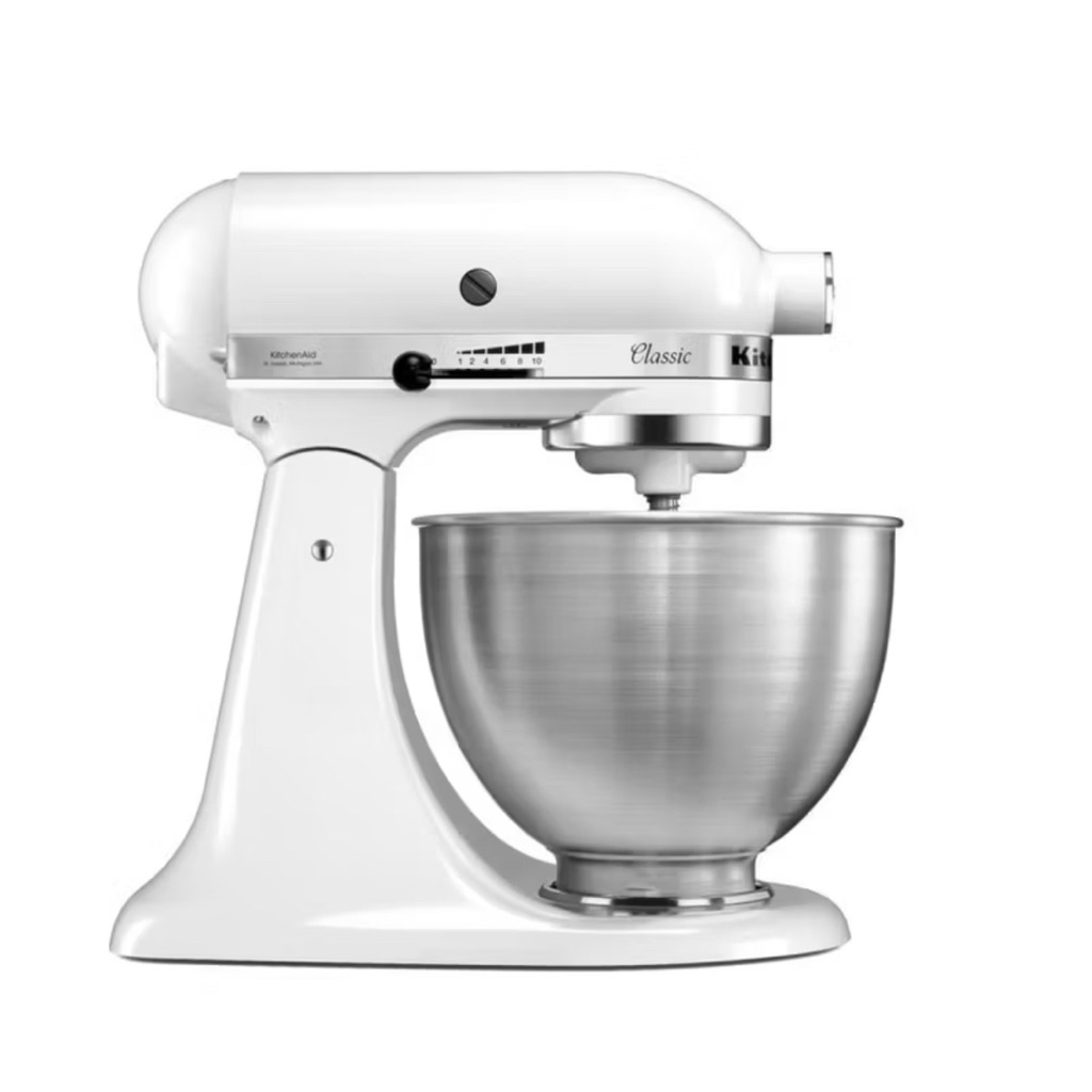 KitchenAid Mixer Artisan Series 4.8 L White- KITCHENAID STAND MIXER Classic 4.8 Liter Matte White 5K