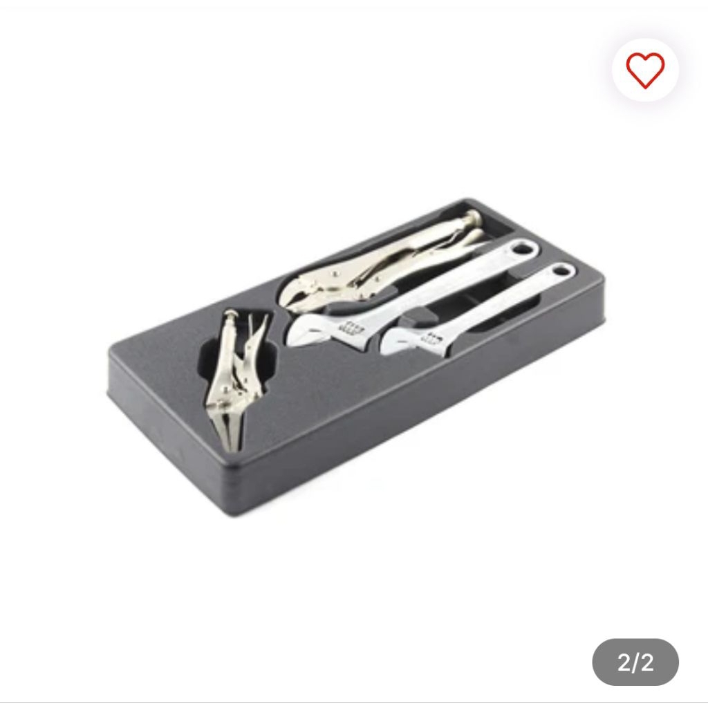 Krisbow Set Tang Dan Kunci Inggris 4 Pcs