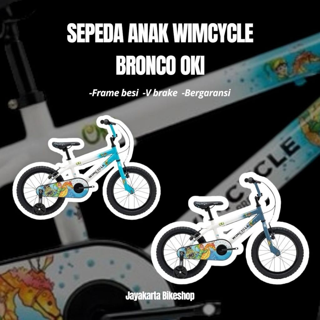SEPEDA ANAK BMX 16 WIMCYCLE BRONCO OKI | SEPEDA ANAK BMX STYLISH | ORIGINAL DAN BERGARANSI