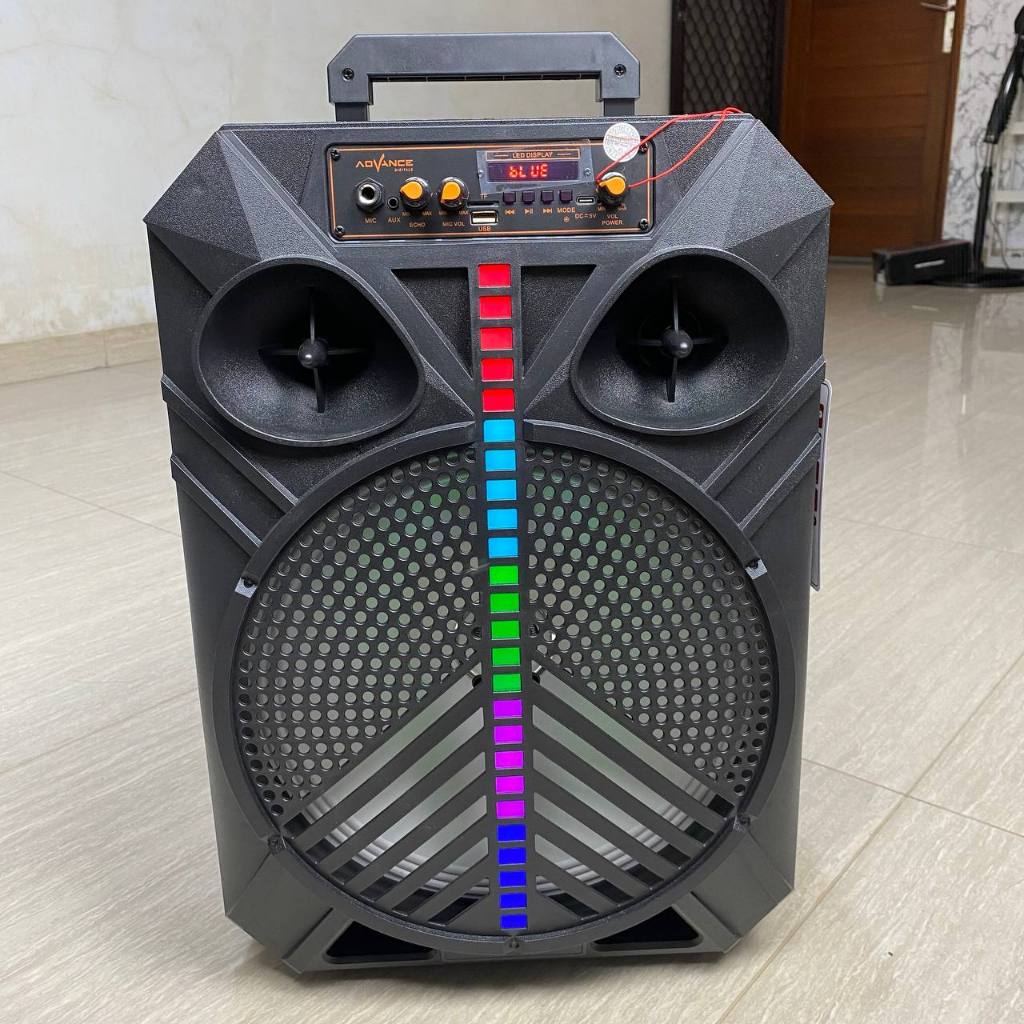 SPEAKER ADVANCE S-120 SPEAKER KARAOKE BLUETOOTH SUPER BASS FREE MIC