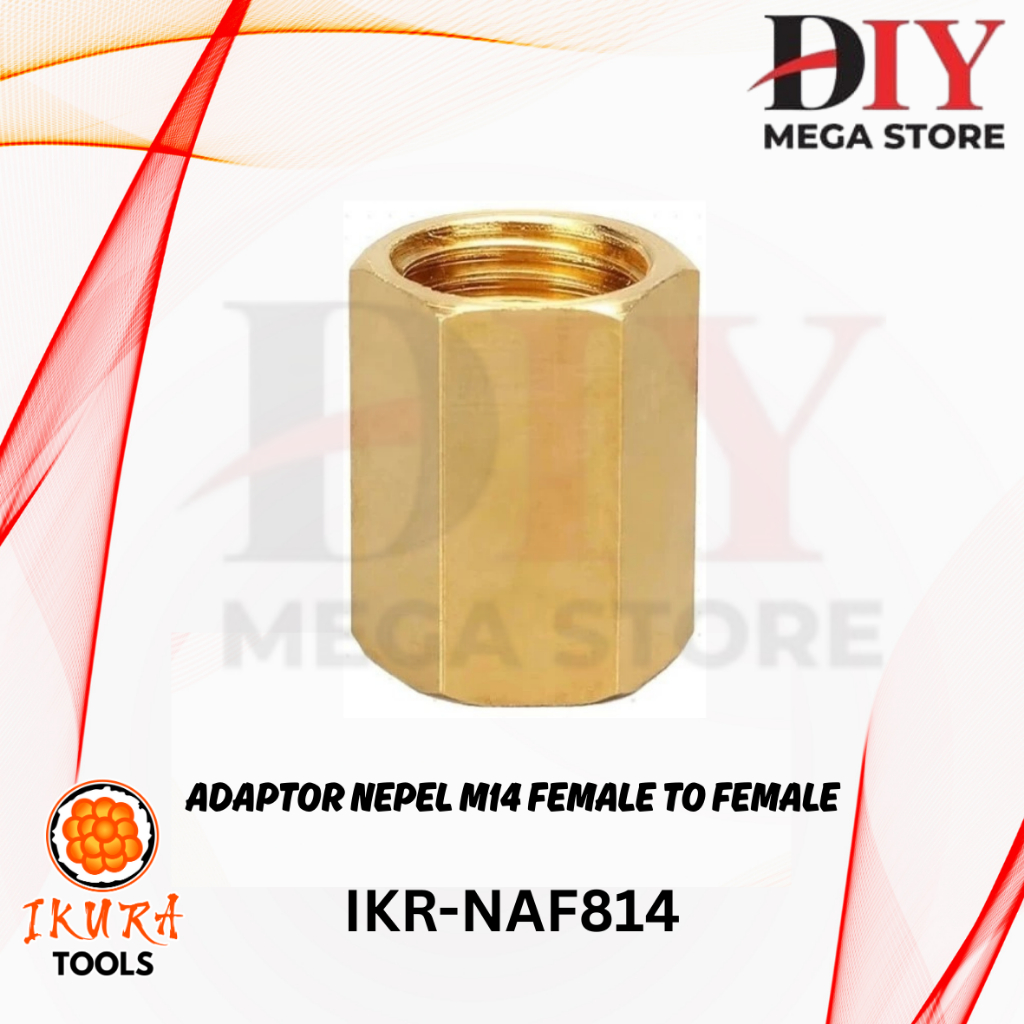 IKURA TOOLS Nepel Adaptor Konverter Konektor Sambungan Penyambung Selang Mesin Kompresor Bensin M14 