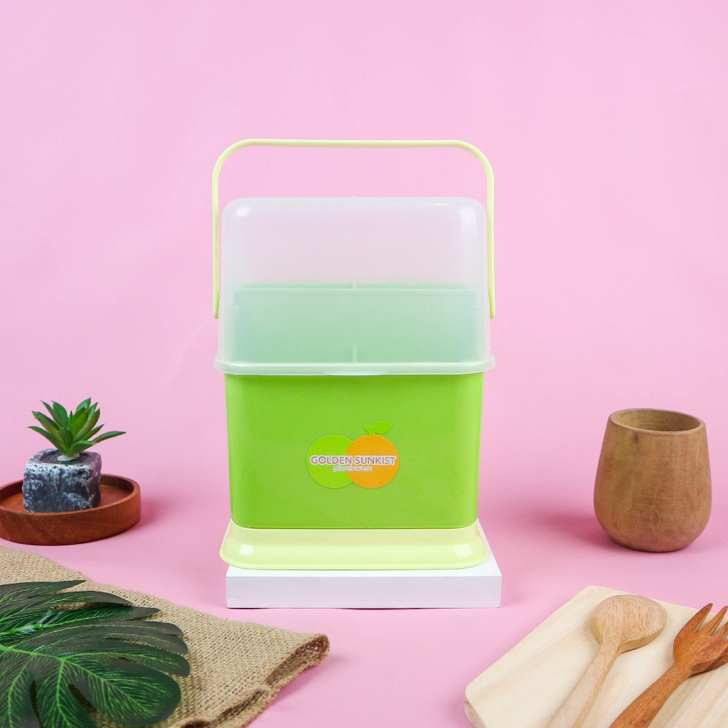 Tempat Sendok Garpu + Tutup Golden Sunkist