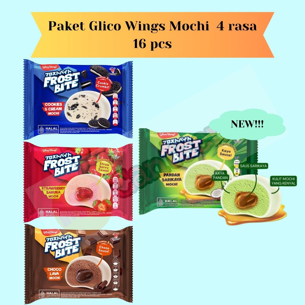

Paket ice cream glico mochi 16 pcs