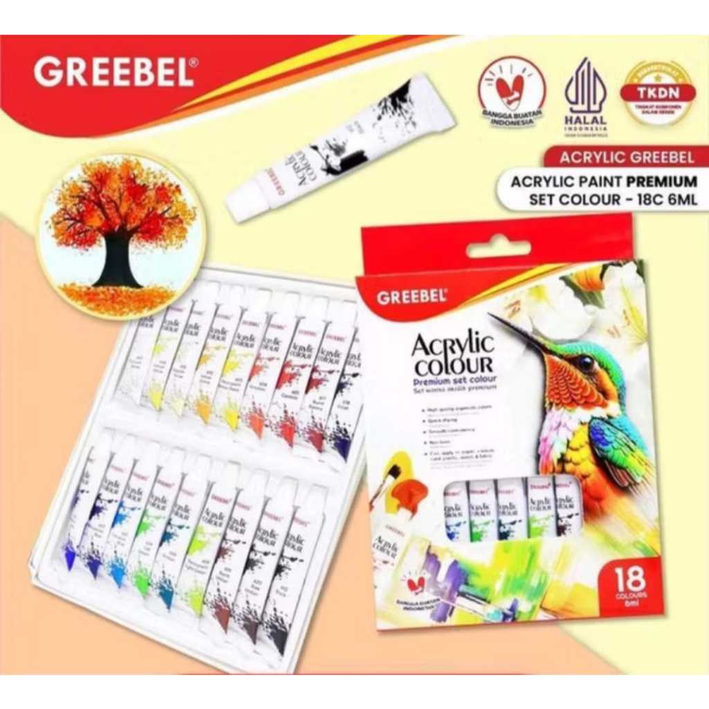 

Cat Acrylik Greebel // Acrylik Set 18 WARNA