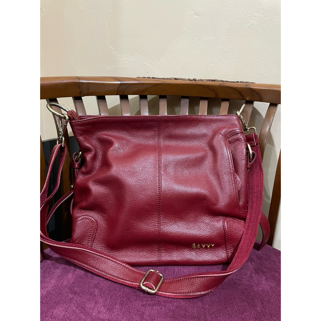 Preloved Tas Savvy Bag Maroon