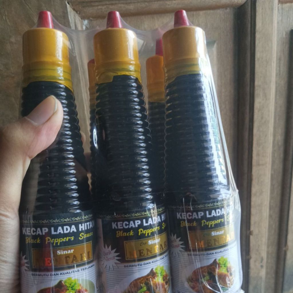 

Kecap Lada hitam cap sinar mentari 150ml