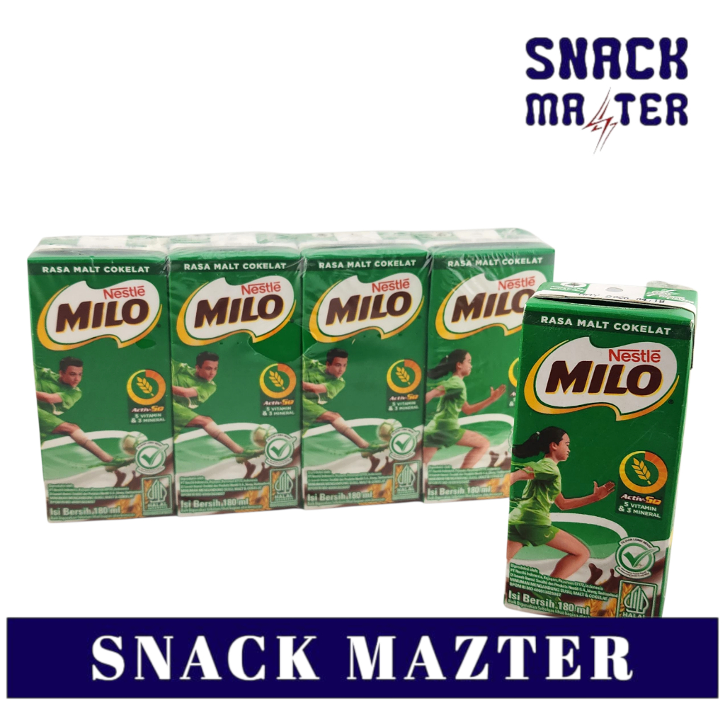 

Susu UHT Milo Active Go Kemasan Kotak PACK - Netto 180 ml x 4 pcs