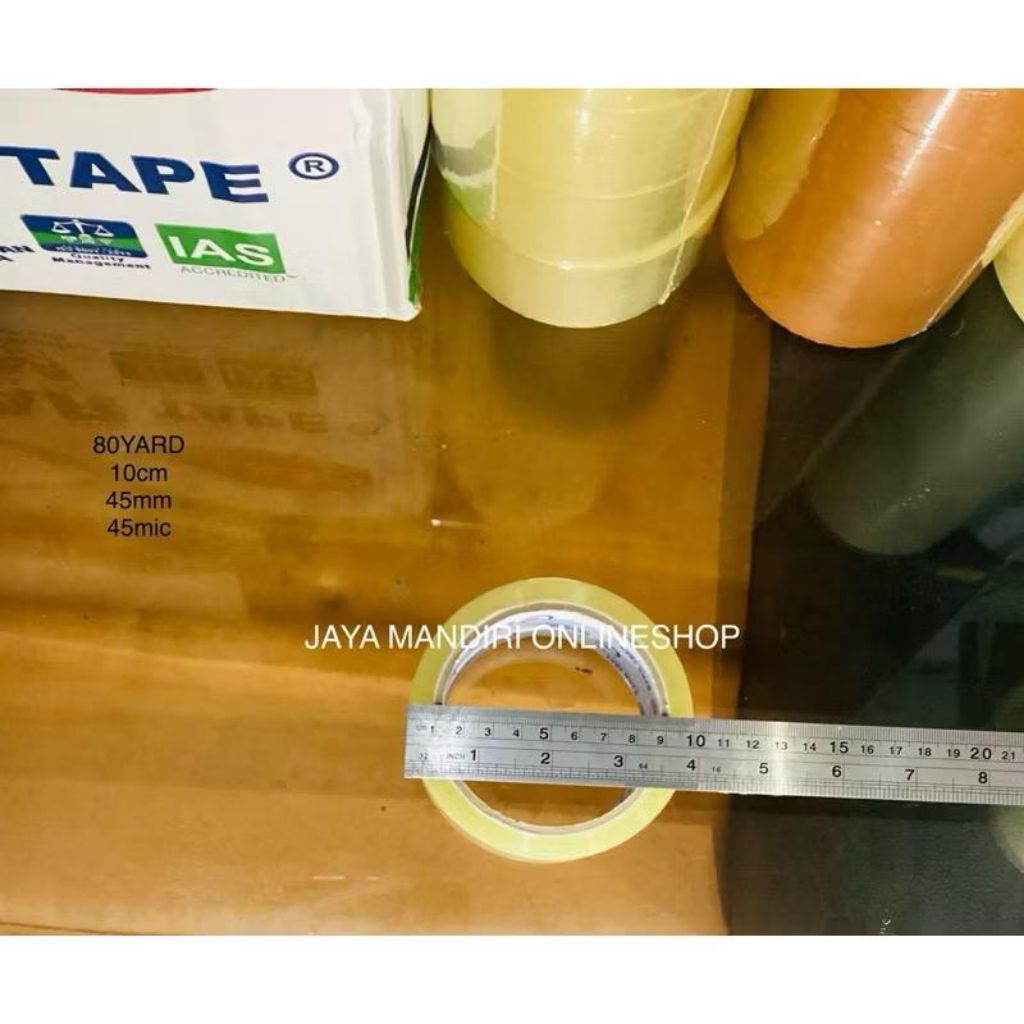 

STARTAPE LAKBAN/SELOTIP BENING&COKLAT 80yard,90yard,100yard,110YardX45mmX45mic