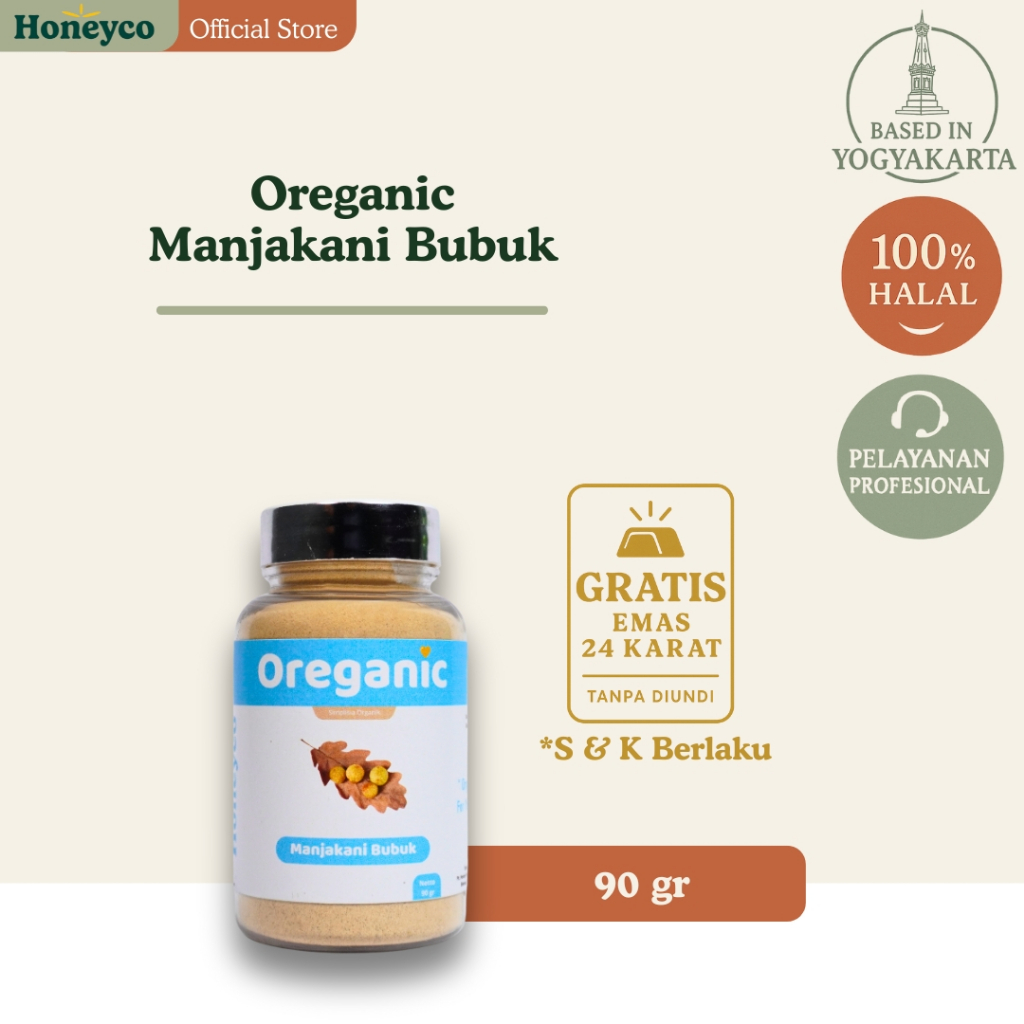 

Oreganic Manjakani Bubuk Simplisia Organik 90-300 gr