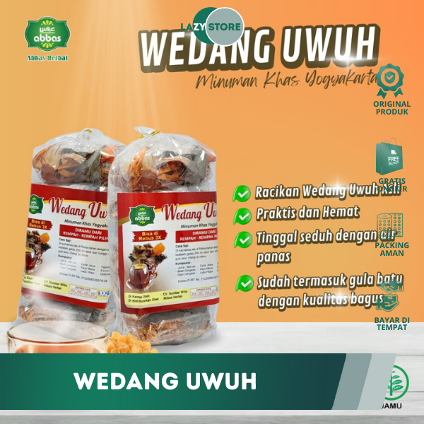 

WEDANG UWUH ORIGINAL – Herbal Rempah Lengkap isi 5 + Gula Batu | bantu pulihkan stamina | cocok diminum saat dingin | 100% asli tradisional