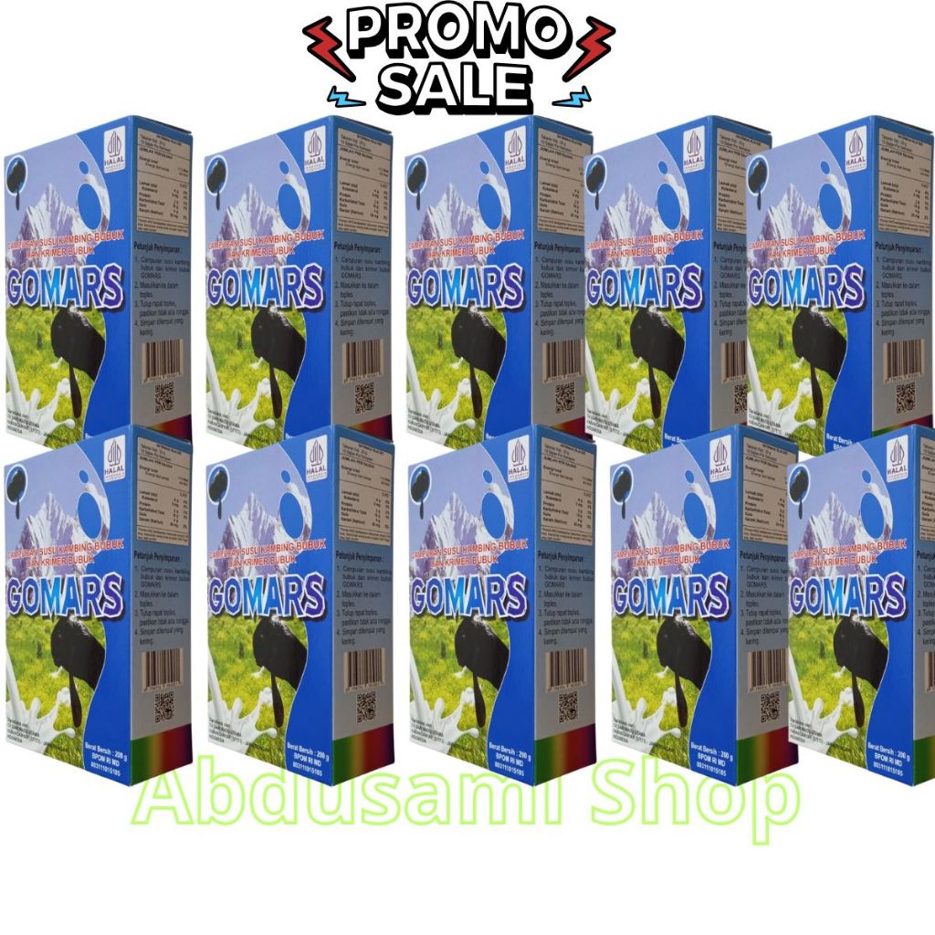 

Gomars Susu Kambing Etawa Bubuk Asli Original BPOM Kemasan 10 Box