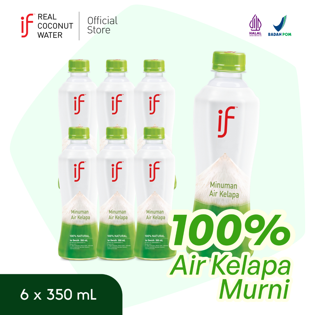 

IF 100% PURE COCONUT WATER - 6 Bottles