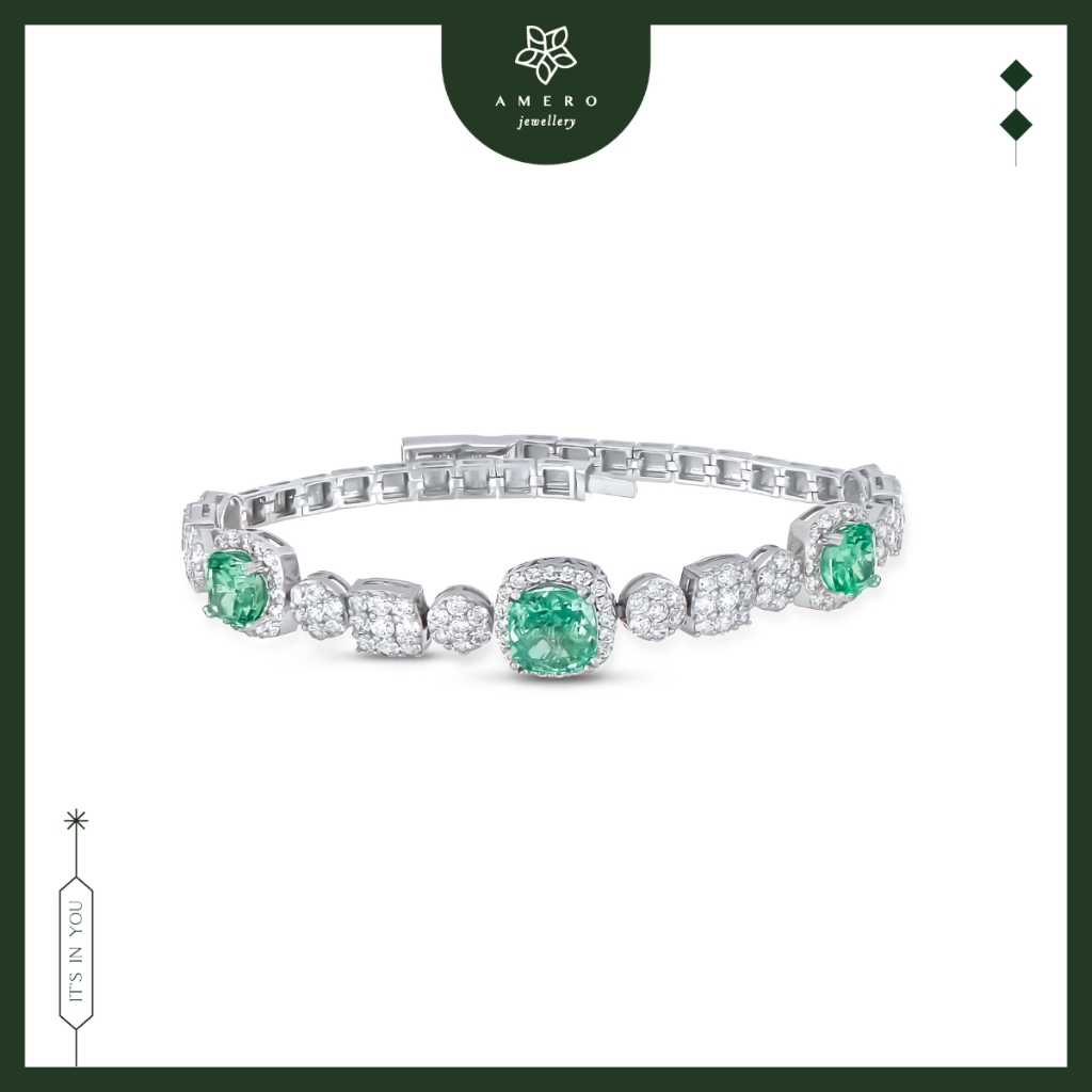 Gelang Emas White Gold 17K Morraine MB-54 Amero Jewellery