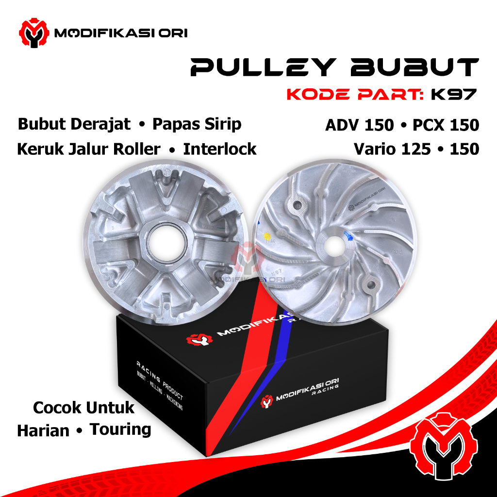 PULLEY BUBUT PCX 160 CC Honda Vario 160 Vario 160 cc bubut Pulley Derajat Kemiringan Pulley Bubut Cu