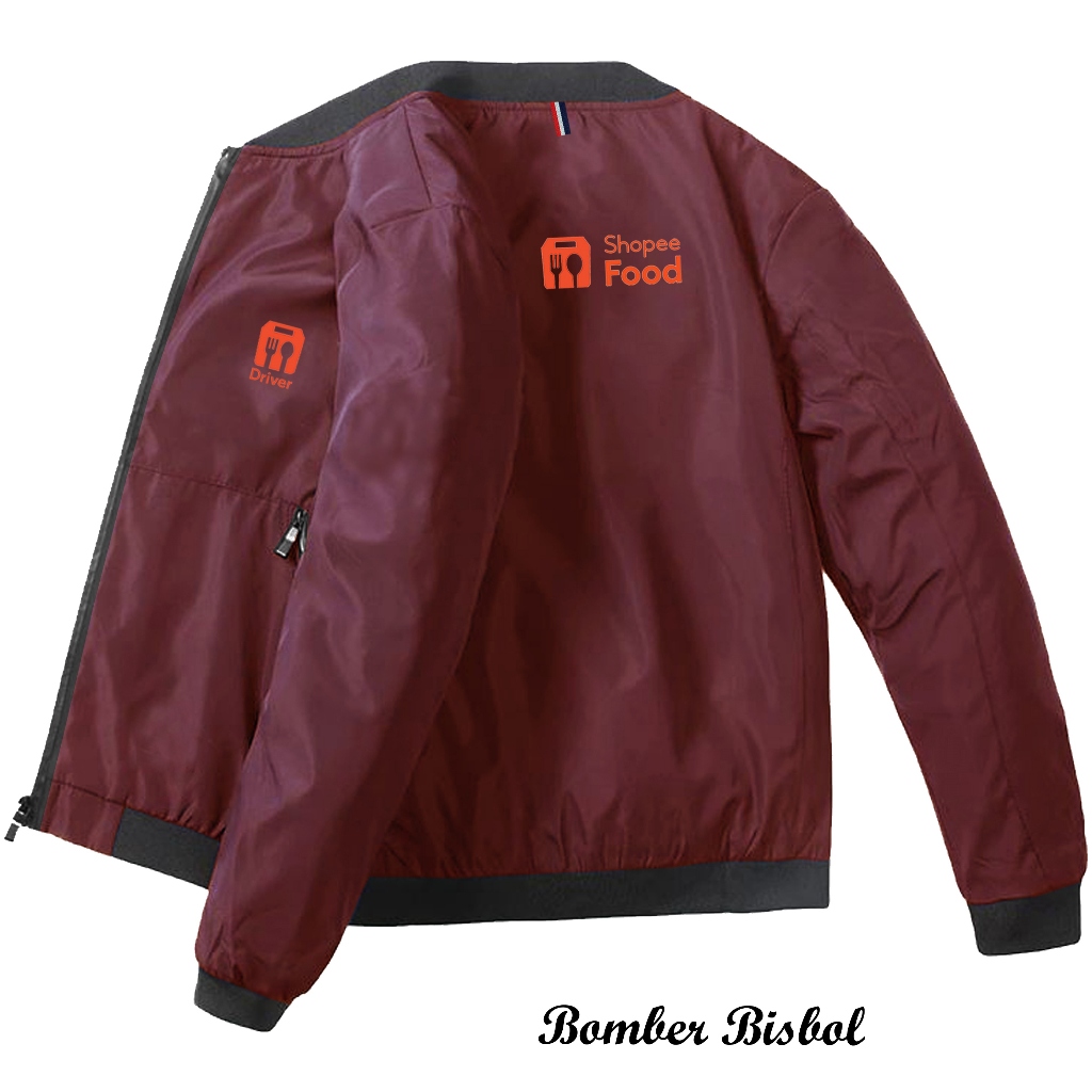 Jaket Ojol Kurir Shopee Food | Jaket Motor | Jaket Driver Shopee Food Original