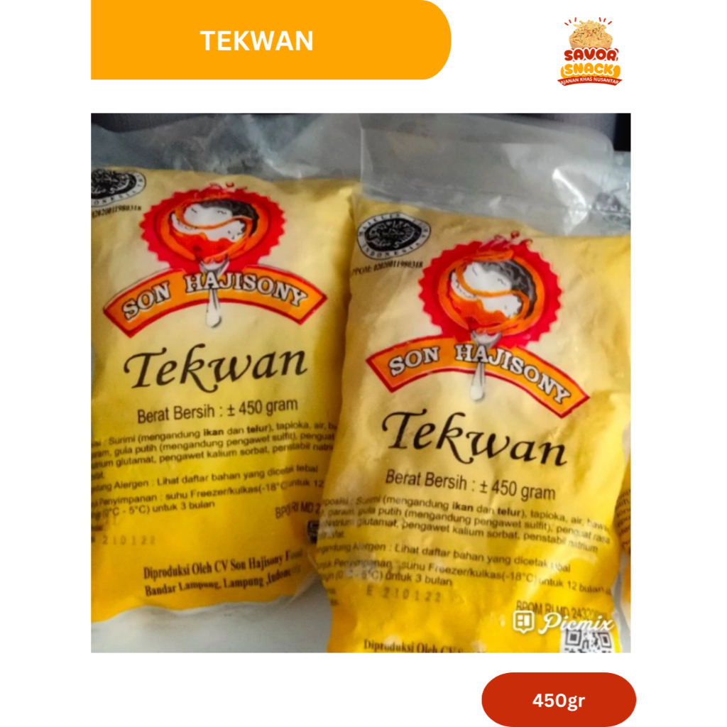 Tekwan Super Haji Sony Asli Lampung 450gr