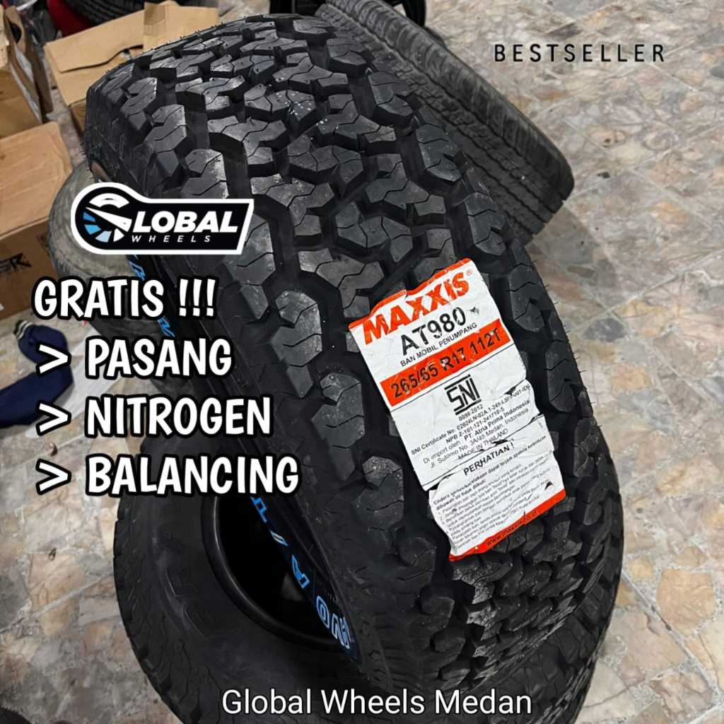 Ban Mobil Ring 17 Maxxis 265/65 R17 AT Pajero, Fortuner, Colorado, Hardtop